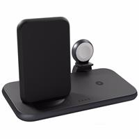 draadloze lader 4-in-1 Stand+Watch Wireless Charger (Zwart)