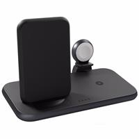 Zens draadloze lader 4-in-1 Stand+Watch Wireless Charger (Zwart)