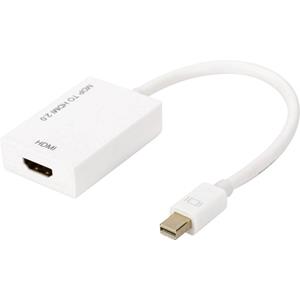 Assmann AK-340416-002-W 0.2m Mini DisplayPort HDMI Type A (Standard) Wit video kabel adap