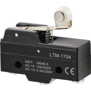 TRU COMPONENTS Microschakelaar 250 V/AC 15 A 1x aan/(aan) Moment 1 stuk(s)