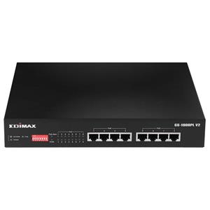 EDIMAX GS-1008PL V2 Netwerk switch 8 poorten 10 / 100 / 1000 MBit/s PoE-functie