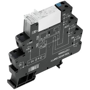 Weidmüller TRS 24VDC 1NO HC Relaisbaustein Nennspannung: 24 V/DC Schaltstrom (max.): 16A 1 Schließ