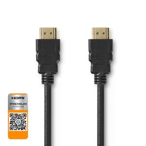 Nedis Premium High Speed HDMI-Kabel met Ethernet | HDMI-Connector - HDMI-Connector | 5,00 m | Zwa