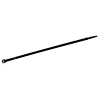 Wetec Kabelbinder Stahlnasenverschluss, 4,5 x 186 mm, schwarz, 100 St.