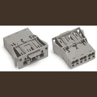 wago Netz-Steckverbinder WINSTA MIDI Stecker, gerade Gesamtpolzahl: 3 25A Grau 100St