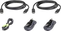 ATEN KVM Anschlusskabel [1x DisplayPort Stecker, USB 2.0 Stecker A, Klinkenstecker 3.5mm - 1x USB 2.