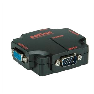 Roline VGA Video-Splitter, 2-port, 450MHz, High Resolution