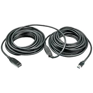 LINDY USB-kabel USB 3.2 Gen1 (USB 3.0 / USB 3.1 Gen1) USB-A stekker, USB-A bus 15 m Zwart