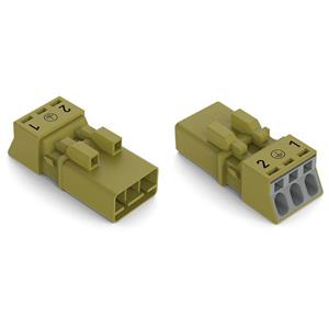 wago Netz-Steckverbinder 890 Stecker Gesamtpolzahl: 3 16A Hellgrün 50St.