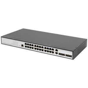 DIGITUS 19,  Gigabit Switch, Managed, 2 Uplinks, 24 Ports