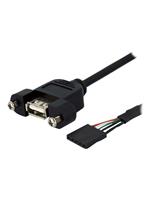StarTech.com 90cm USB 2.0 Blendenmontage Kabel - USA A auf 5 pin Mainboard Pfostenstecker Buchse -