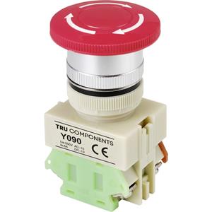 TRU COMPONENTS Noodstopschakelaar 5 A 1x NC IP40 1 stuk(s)