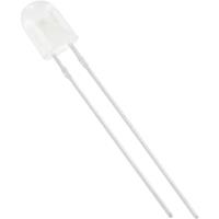 HuiYuan 5234W2D-JHD-A LED bedrahtet Weiß Oval 5mm 1250 mcd 110°, 50° 20mA