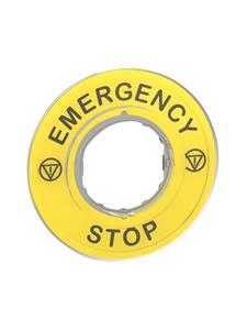 Schneider Electric ZBY9320 Onderlegring EMERGENCY STOP 5 stuk(s)