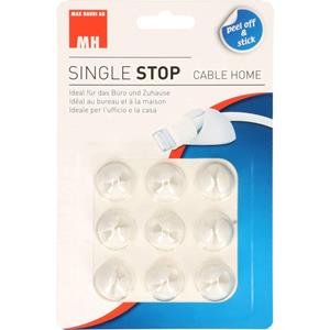 Cablehome Kabelhouder Zelfklevend 135346 Wit 9 stuk(s)