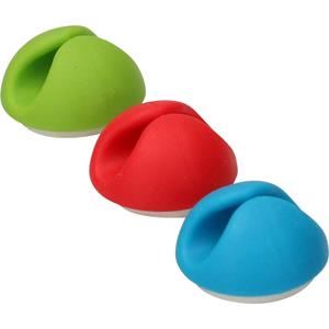 Cablehome Kabelhouderassortiment Zelfklevend 135348 Groen, Rood, Blauw 1 stuk(s)