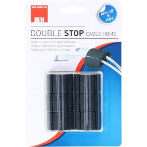 Cablehome Bevestigingselement 135352 Bundel-Ø (bereik) 8.5 mm (max) Tweegats Zwart 1 stuk(s)