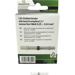 Quadrios 2011C398 Stoßverbinder 0.25mm² 0.34mm² Vollisoliert Weiß 20St.