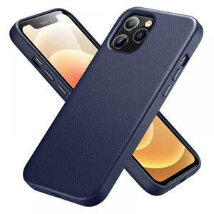 ESR Metro Premium Iphone 12 Pro Max Leren Hoesje - Blauw