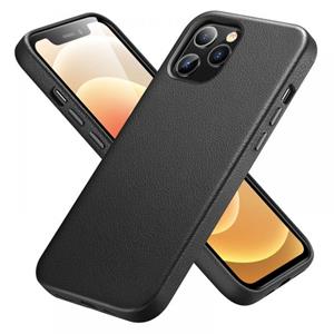 ESR Metro Premium Iphone 12 Pro Max Leren Hoesje - Zwart