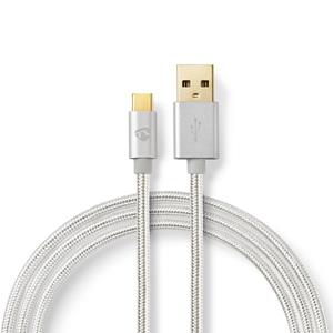 Nedis Usb 2.0 Kabel Usb-c Usb-a 2 Mtr Aluminium