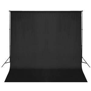 VIDAXL Fotohintergrund-System 600x300cm Schwarz