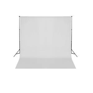 VIDAXL Fotohintergrund-System 600x300cm Weiß