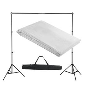 VIDAXL Fotohintergrund-System 300x300cm Weiß