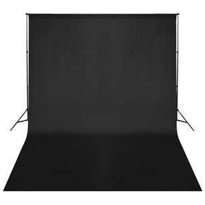 VIDAXL Fotohintergrund-System 500x300cm Schwarz