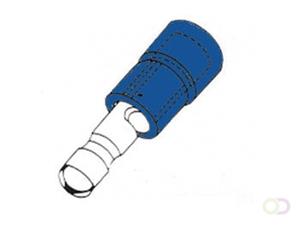 Velleman Kabelschoen"Male Bullet"Blauw
