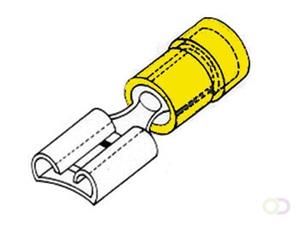 Velleman Vrouwelijke Connector 6.4Mm Geel