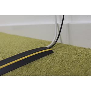 Kabelbrug CABLEPRO, GP2Safety, zwart/geel, 1 kanaal, 30 x 10 mm, lengte 3 m