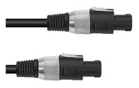 PA-Lautsprecherkabel 5 m, Stecker-Stecker, 2x2,5, schwarz - Omnitronic