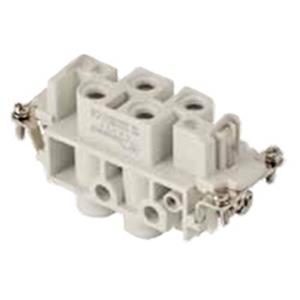 Molex 936010213 GWconnect Screw Terminal Insert, Female, 4-Pole-80A and 2-Pole-16A, with Wire Protection, Silver (Ag) Pla