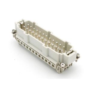 Molex 936010307 GWconnect Screw Terminal Insert, Male, 24-Pole, 16A, Numbered 1-24, with Wire Protection, Silver (Ag) Pla