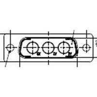 Molex 1727040031 FCT Mixed Layout D-Sub Housing, Male, Tin-plated Shell with Dimples, 3 Circuits