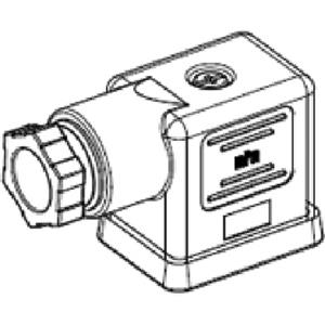 molex mPm DIN Valve Connector, Form B-10mm, PG9 Internal Threads, 2 Pole Plus Ground Term