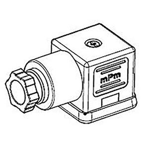 Molex 1210230278 mPm DIN Valve Connector, Form A-18mm, PG11 Internal Threads, 2 Pole Plus Ground Terminal, 250V AC/300V DC