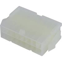 Molex 39012161 Mini-Fit Jr. Plug Housing, Dual Row, 16 Circuits, UL 94V-2, with Panel Mounting Ears,
