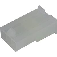 Molex 39014036 Mini-Fit Jr. Plug Housing, Single Row, 3 Circuits, UL 94V-2, without Panel Mounting Ears, Natural