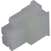 Molex 39012040 Mini-Fit Jr. Receptacle Housing, Dual Row, 4 Circuits, UL 94V-2, Natural