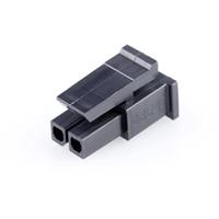 Molex 436450200 Micro-Fit 3.0 Receptacle Housing, Single Row, 2 Circuits, UL 94V-0, Low-Halogen, Black