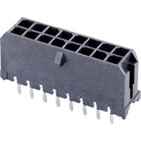 Molex 430451612 Micro-Fit 3.0 Vertical Header, 3.00mm Pitch, Dual Row, 16 Circuits, with PCB Polariz