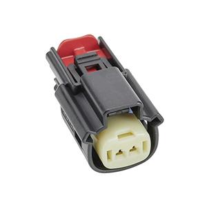 Molex 334710201 MX150 Mat-Sealed Female Connector Assembly, Single Row, 2 Circuits, Keying Option A, Black