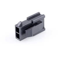 Molex 430200200 Micro-Fit 3.0 Plug Housing, Dual Row, 2 Circuits, UL 94V-0, Panel Mount Ears, Low-Ha