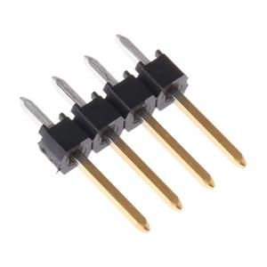 Molex 901200764 2.54mm Pitch C-Grid III Header, Single Row, Vertical, 4 Circuits, 0.38µm Gold (Au) Selective Plating