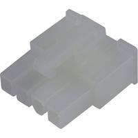 Molex 39014040 Mini-Fit Jr. Receptacle Housing, Single Row, 4 Circuits, UL 94V-2, Natural