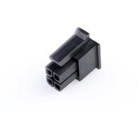 Molex 430250400 Micro-Fit 3.0 Receptacle Housing, Dual Row, 4 Circuits, UL 94V-0, Low-Halogen, Black