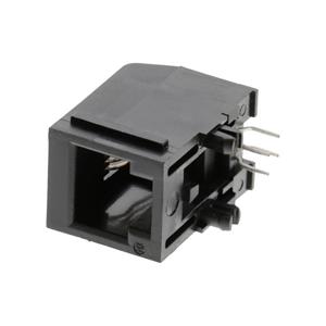 Molex 950097641 Modular Jack, Right-Angle, Through Hole, 6/4, Panel Stops