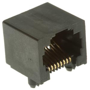 Molex 438600001 Modular Jack, Right-Angle, Low Profile, Inverted, 8/8